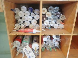 Qty Of Assorted Open And Unopened Tubes Of Silicone