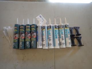 Qty Of Almond Silicone And Gutter And Siding Sealant