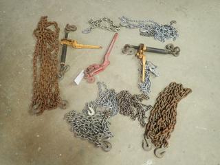 Qty Of (3) Boomers C/w Assorted Chains