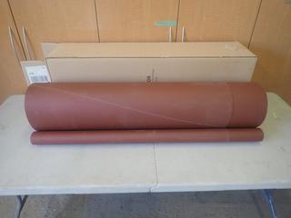 (2) Rolls Of 35in X 75in CS311Y P120 Belt Sand Paper