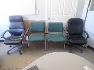 (2) Task Chairs C/w (2) Office Chairs