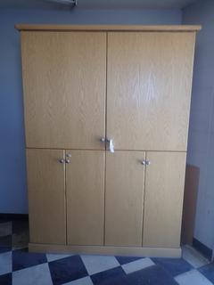 57in X 22in X 82in 6-Door Storage Cabinet C/w Contents *Note: No Keys*