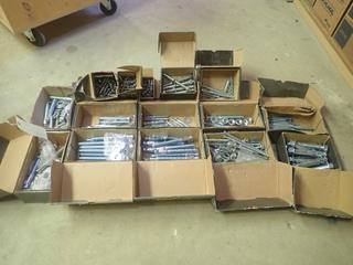 Qty Of 1 X 5/8, 5/8 X 6in, 3/4 X 4 1/4in, And 3/4 X 6 1/4in Anchor Bolts
