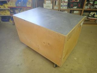 3ft X 2ft X 25 1/2in Wood Work Bench
