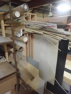 Qty Of Plastic Corner Moldings, Joiners, End Pieces, Finishing Ends And Misc Supplies *Note: Located Upstairs, Buyer Responsible For Load Out*
