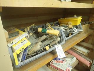 Qty Of Trowels, Sander Pads, Paint Rollers, Rubber Gloves And Assorted Drywall Sanding Sheets 
