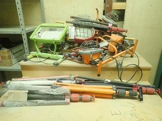 Qty Of Assorted Flood Lights C/w Assorted Stands