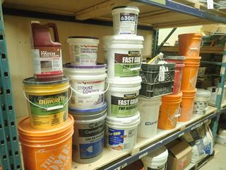 Qty Of Firestop Joint Spray, Ceramic Tile Adhesive, Bonding Adhesive, Repair Mortar, Dust Control Liquid Patch And Joint Compound