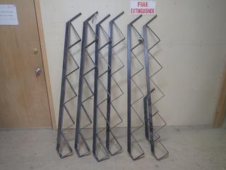 Qty Of (6) 5-Step Stair Risers C/w (1) 2-Step Stair Riser