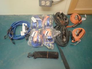 Qty Of Ratchet Straps C/w Bungee Cords