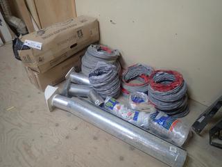 Qty Of Felxible Vinyl Ducting, Dryer Vents, Flexible Insulated Ducting And Hose For Air Filtration System