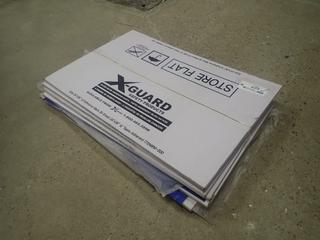 Qty Of (7) 24in X 36in X-Guard M-200 Blue Adhesive Mats