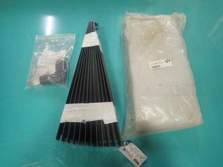 Qty Of Wall Brackets C/w New Pig Roof Leak Diverter And Plastic Clamp