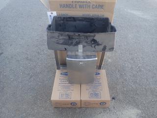 Bobrick Model 43644-134 Replacement Linermate C/w (2) Bobrick Model B-270 Surface Mtd. Sanitary Napkin Disposal
