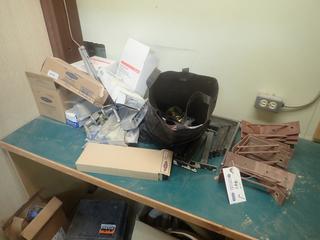 Qty Of L-Shape Brackets, Universal Thermostat Guards, Shelf Supports, P-Trap And Misc Supplies