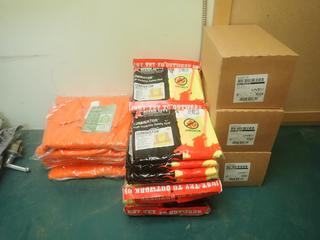 Qty Of (5) Memphis Size Large FR Jackets, (24) Size L Vest And Approx. (30) Pairs Of Uvex Seismic Dark Glasses *Unused*