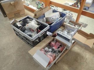 Toilet Seat, Elbows, Valve Seal, Solid Brass Pop Up Drain, Water Lines, Bradd P-Traps, Delta Shower Kits, Grid Drain And Assorted Supplies