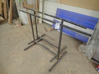 (2) 60in X 2ft X 32 1/2in Metal Stands
