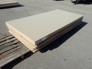 Qty Of Up To 4ft X 8ft Sheets Of Melamine, Chip Board, Panolam And Maple