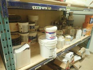 Qty Of Sanded Grout, Latex Primer, Water Proof Membrane, Joint Sealer, Tile And LVT Adhesive And Misc Supplies