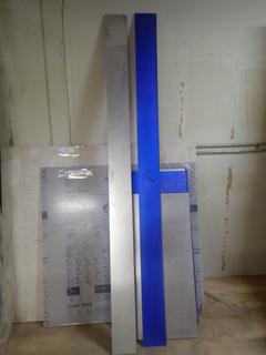 50 3/8in X 48 5/8in Sabic Innovative Plastics Lexan Sheet C/w Assorted Size Santorini Lumiclear Matte/Satin Sheets