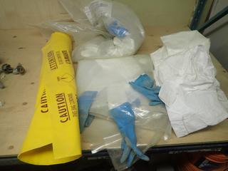 Qty Of Bags, Disposable Suits And Disposable Gloves