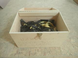 Wood Storage Box C/w Ratchet Straps