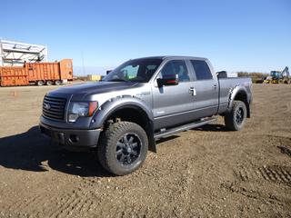 2012 Ford F-150 Eco Boost Crew Cab Pick Up c/w 3.5L V6, A/T, A/C, Showing 204,511 Kms, 35x12.5RLT Tires at 80%, VIN 1FTFW1ET4CFB97905 *Note: Engine Light On*