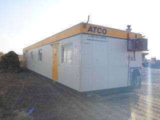 2006 ATCO 12 x 60 Skid Mounted Wash/Office Trailer c/w A/C, (2) Offices, 1 Main Office, Washroom, Fridge, SN 26006-1837 *Note: Water Damage To Roof, Floor Damage, Damage To Bottom Outside Panels*
