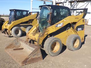 2012 CAT 262C2 Two Speed Skid Steer c/w Q/A Bucket, Showing 13,538 Hours, Aux Hyd, A/C Cab, Ride Control, 12-16.5 Tires, Worn Out, SN CAT0262CJTMW00634 *Note: Seat Ripped* (PL0179)