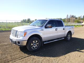 2012 Ford F-150 XLT Crew Cab 4X4 Pick Up c/w 5.0L, Showing 350,592 Kms, LT275/65R18 Tires at 60%, Rears at 50%, VIN 1FTFW1EF3CFA75501 *Note: Minor Scratches and Dents, Check Engine Light On*