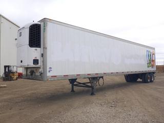 2011 Utility 51 Ft. T/A Reefer Van Trailer c/w A/R Sliding Susp, Showing 10,097 Hours, Thermo King Whisper Reefer w/ 4 Cyl Diesel, Rail Floor, Insulated, VIN 1UYVS2511BU030912