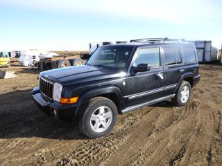 2006 Jeep Commander SUV, 4.7L, V8 Gas Engine, Auto Transmission, A/C, Power Sunroof, 245/65R17 Tires @40%, Showing 298,341 KMS, VIN 1J8HG48N16C363560 *Note: Engine Light On, Driver Seat Ripped*