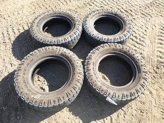 (4) Used Goodyear Wrangler LT245/75R17 Winter Tires, at 50% 