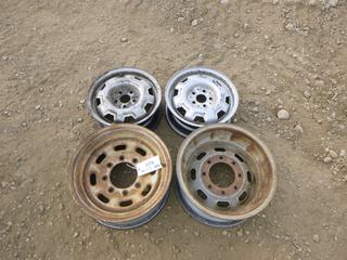 (2) Ford Rims, 16 In. x 7 In -8 Hole, C/w (2) Dodge Rim, 14 In. x 5.5