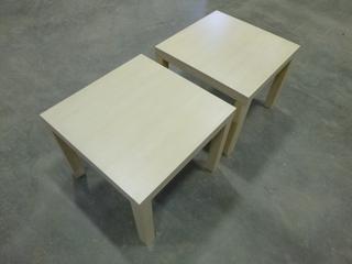 (2) Coffee / End Tables, 21 1/2 In. x 21 1/2 In. x 17 In. High