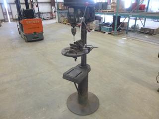 Westward 16 Speed Drill Press, Model KFF-18, 3/4 HP, 5/8 In. Capacity, Mounted on Pedestal Base