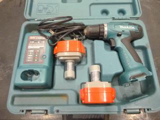 Makita 12V Cordless Drill, Model 6271-DWPE, C/w (2) Batteries, Charger and Carrying Case