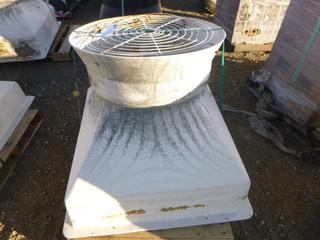AVS 240V Ventilation Fan, Model GPMA-2433, 39 IN. x 39 IN. x 30 In., 1/3 HP, 1 Phase, F/A, RPM 1100, 115/230V, 24 In. ID