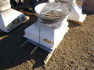 AVS 240V Ventilation Fan, Model GPMA-24, 39 In. x 39 In. x 27 1/2 In., 1/2 HP, 1 Phase, F/A6.0.2.6, , RPM 1150, 115/230V, 24 In. ID, SF:1