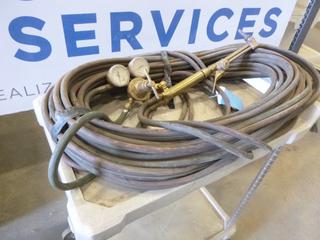 Oxy/Ace Cutting Torch, Hose and Oxygen Gauge *Note: Does Not Come With Acetylene Gauge*