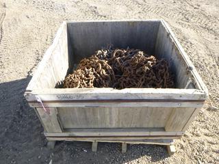 Crate of Assorted Tire Chains