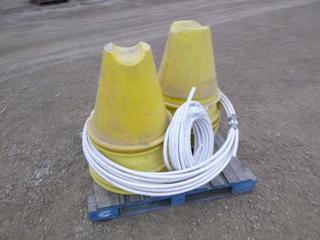 (12) Pipe Risers, C/w Conduit