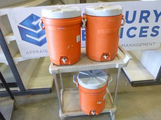 (3) 5 Gallon Water Coolers  (E-2)