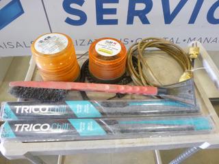 (2) Amber Magnetic Strobe Lights, (2) 22 In. Winter  Wipers, Snow Brush, Extension Cord (F-1)