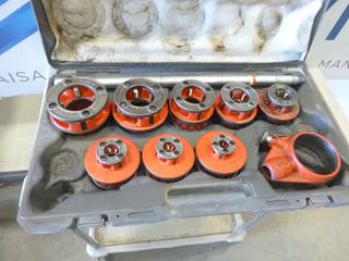 Ridgid Threader Set, Threads Pipes Sizes 1/8 In. Through 2 In.