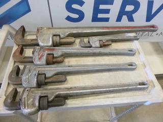 Ridgid / Westward Pipe Wrenches,  (1) 14 In., (3) 24 In., (1) 36 In. (J-2-3)