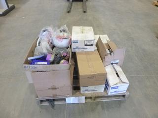 Pallet of Safety Products Including Full Masks, 1/2 Masks Hard Hats and More (N-3-3)