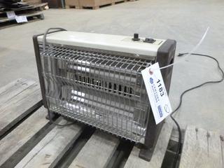 Heat Star Quartz Fan Heater, Model HQ-1600, Dual Heat, 750/1500 Watts, Adjustable Fan Speed (G1)