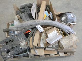 Pallet of Heavy Equipment and Automotive Parts Including Belts, Hoses, Document Holders Etc. (J53)